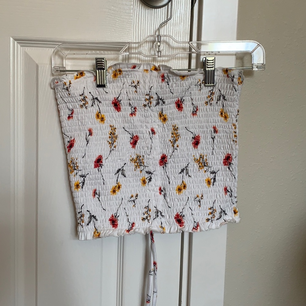 Forever 21 Drawstring Tube Top